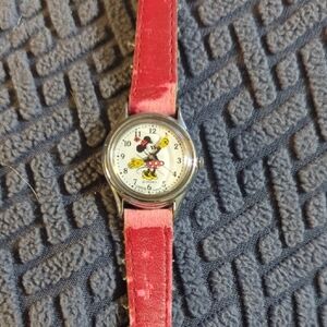 Disney Red Mickey Mouse Wristwatch